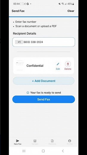 FaxPro: Send Fax from Phone