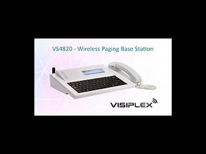 VS4820 Wireless Paging Base Station Installation Guide