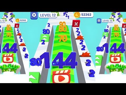Number Madness Run Merge Challenge android ASMR walkthrough gameplay