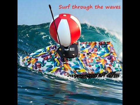 12V SurfCaster Pro Brushless Motor Top Speed RC Bait Boat For Surf Fishing