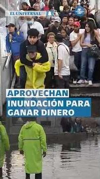 “De a diez pesos la pasada”: aprovechan inundación para ganar dinero #shorts