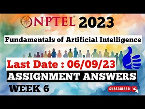 Fundamentals Of Artificial Intelligence Week 6 Assignment Answers | NPTEL