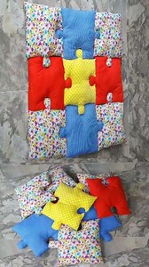 DIY Puzzle Mat #sewing #crafting #diy #creativeidea #puzzle #fblifestyle | Indah Sewing