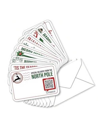 DHoliday Notecards Include Personalized Video Recording QR Code Add Custom Video And Send Unique Greeting Cards To Your Loved Ones 10 Pack | SHEIN