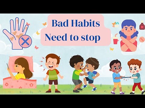 Bad Habits | Educational video for kids | The Kiddley Studio