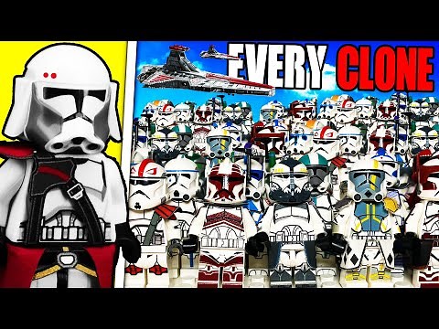 I built ALL Clone Commanders in LEGO…