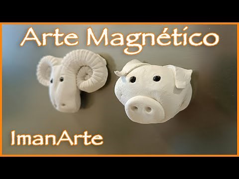 Magnetic art: DIY magnets with modeling clay