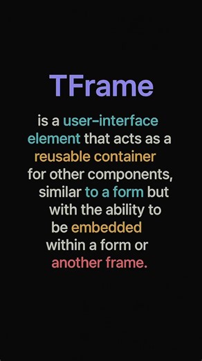 TFrame in Delphi