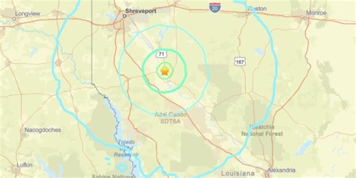 Scientists surprised by rare northwest Louisiana earthquake