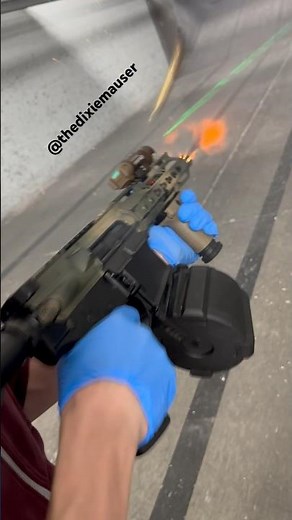 Full auto 556 ARP with 6️⃣0️⃣ drum & green beam (post sample MG)