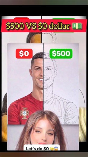 $500 vs $0 Drawing 😱 | Anime Style Portrait Art ✍️