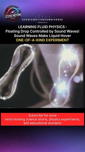 Fluid Physics: Liquid Drop Hovers Using Sound Waves! 🔬 Mind-Blowing Experiment