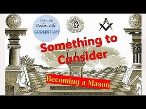 Masonic - Becoming a Mason, What you need to Know - 3 main points, Something to think about