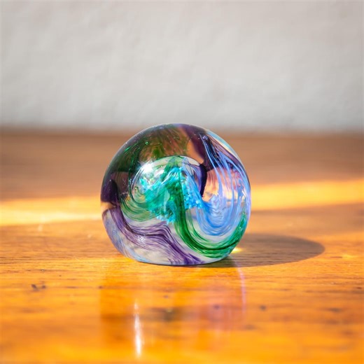 Vintage Caithness Scotland Mooncrystal Art Glass Paperweight – Scottish Studio Glass Swirl Sphere - Etsy