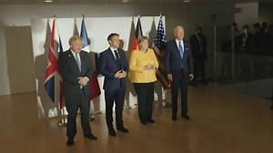Johnson poses with Macron, Merkel and Biden at G20 Summit
