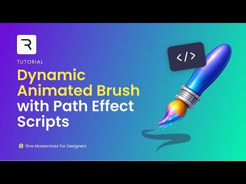 Path Effect Scripts in Rive: How to Build a Dynamic Animated Brush (Step-by-Step) #rivescripting