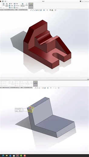 This SOLIDWORKS Bracket Looks Simple… Until You Model It #shorts