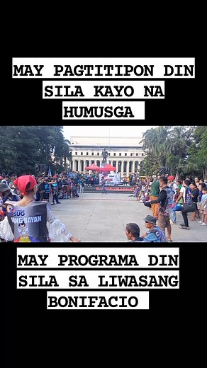 6.3K views · 76 reactions | TINAKWIL BA SILA SA EDSA AT SA INC? Program Ng Maisug sa Liwasang Bonifacio kasabay Ng Rally Ng Inc sa Luneta | Elmzkie | Facebook