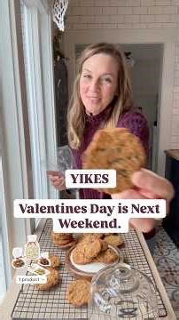Valentine Treats! Here's the EASIEST way to Share Sourdough Discard Oatmeal Cookies #valentinesday