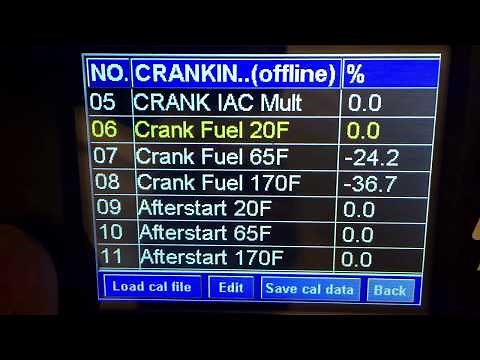 FiTech - Crank fuel and cold/warm starting