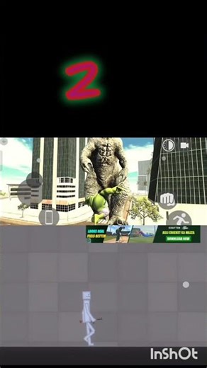 Godzilla vs hulk and robocom #godzilla #MCU #ragdollplaygrpumd