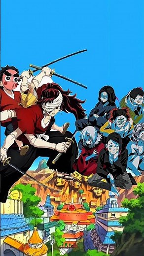 yoriichi T-0 vs lowermoon,teen yoriichi vs uppermoon,oldyoriichi vs tanjiro team#demonslayer #shorts