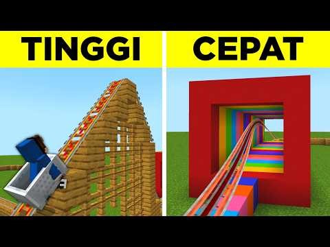 25 Roller Coaster Build Hacks in Minecraft