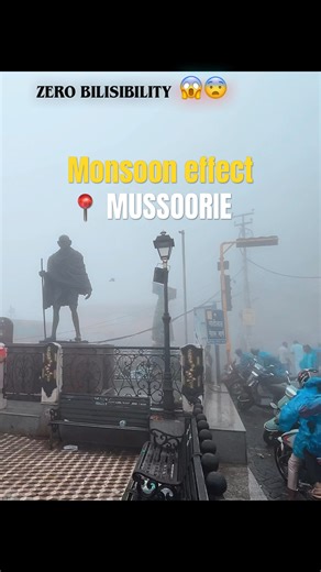 Zero Visibility 😱| Mussoorie In Monsoon Season | Uttarakhand Travel Vlog #travel #trending #shorts