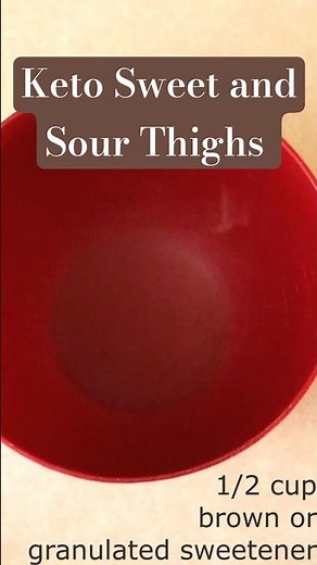 Quick and Easy Baked Keto Sweet and Sour Chicken Thighs