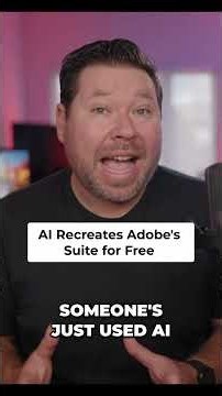 AI Recreates Adobe's 7 Apps FREE! Photoshop, Premiere Pro Alternatives #shorts