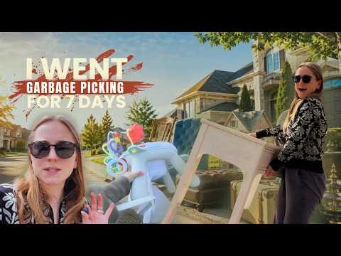 One Week Garbage Picking in a Rich Neighborhood