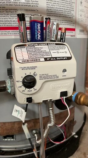 Which Battery Is Used In A Gas Water Heater Control Valve #shorts