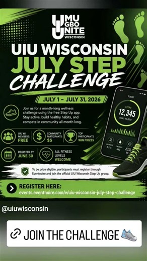 UIU Wisconsin July Step Challenge 👟 | Register by June 30 #shorts #summer