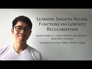 Learning Smooth Neural Functions via Lipschitz Regularization - SIGGRAPH 2022