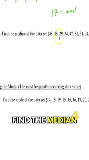 How to Find the Median (Even # of Numbers) #math #statistics #median | Math