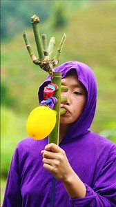 Bamboo Balloon Sound Maker | Simple Natural DIY #BambooDIY