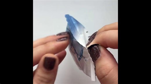 Satisfying Unwrapping Pale Blue Bar Soap