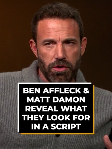 Ben Affleck & Matt Damon Discuss Script Essentials