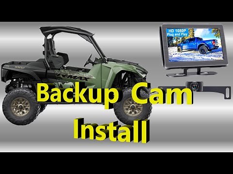 UTV Backup Camera for Plowing install - Yamaha Wolverine RMAX 1000 Side by Side