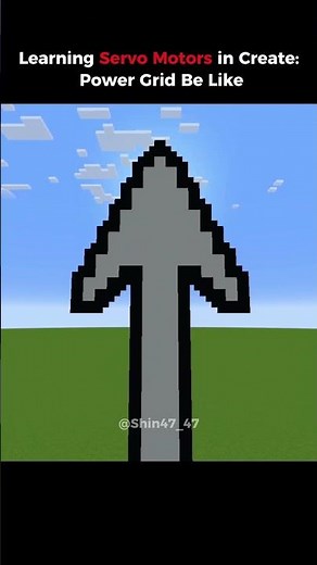 Learning servo motors in Minecraft create power grid mod be like