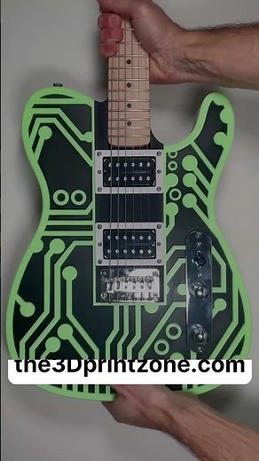 3D Printed Guitar Builds Using HueForge 🎸😎 #3dprinted #guitar #hueforge