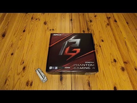 ASRock B365M Phantom Gaming 4 Motherboard *REAL* Unboxing in English