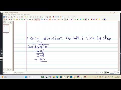 long division grade 5 step by step