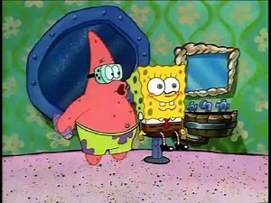 Patrick Shaving SpongeBob's Head Round