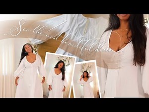 Sewing the most STUNNING Dress | The Ella Dress by Silver Saga Patterns | Cozy Sewing Vlog