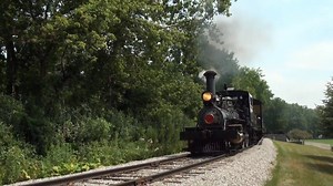 The "Edison" is a 4-4-0 operating at the Greenfield Village at Dearborn, Michigan. It was originally built in 1873 (estimated) as an 0-4-0, but was rebuilt later on to a 4-4-0 and named after Thomas Edison. | Dynamo Productions