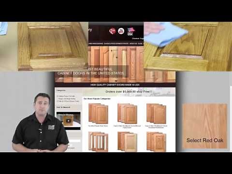 How to stain and Lacquer unfinished cabinet doors with great results