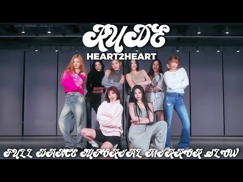 HEART2HEART-RUDE FULL DANCE TUTORIAL MIRROR SLOW