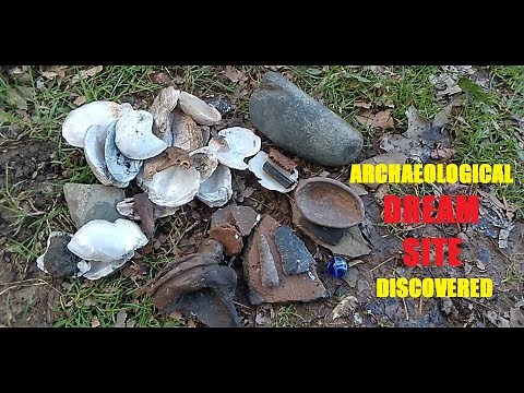 Arrowhead Hunting - Ancient DREAM SITE Found - Shell Midden - Archaeology - History Channel