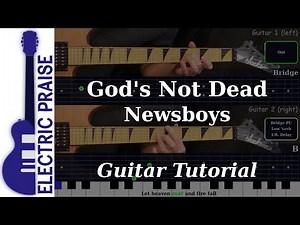 God's Not Dead - Newsboys | Electric Guitar Playthrough (With TABS)